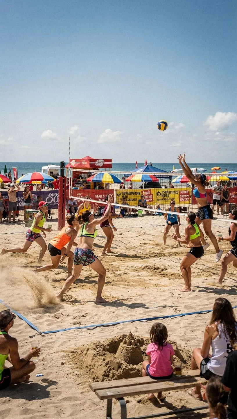 Logística para festivais costeiros com eventos náuticos.