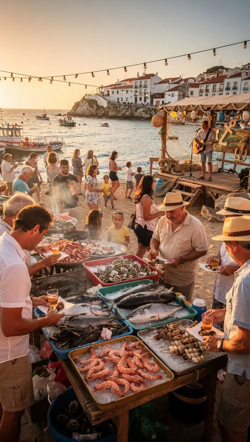 Gerenciamento de relacionamentos com fornecedores em eventos de frutos do mar.